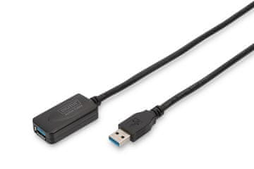 slomart Digitus DA-70837 Podaljševalni kabel USB 3.0 SuperSpeed A/A, 5m, črn