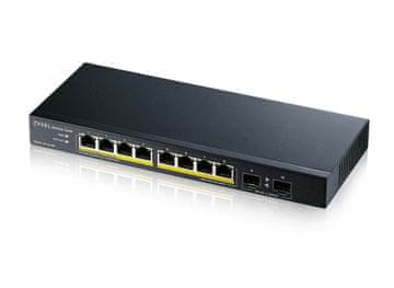 slomart Zyxel GS1100-10HP v2 mrežni preklopnik 10-portni Gigabit PoE, črn