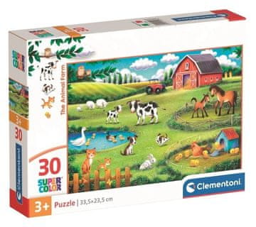 Clementoni Puzzle Živalska kmetija 30 kosov