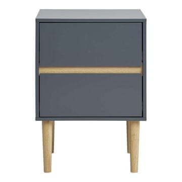 House Nordic Stranska mizica, Bisley, temno siva