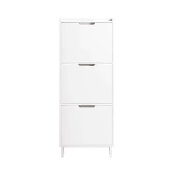 SoBuy Omarica za čevlje, 50x19x129 cm, bela