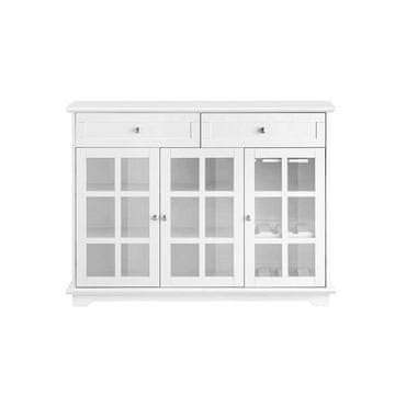 SoBuy Komoda, 119x40x90 cm, bela