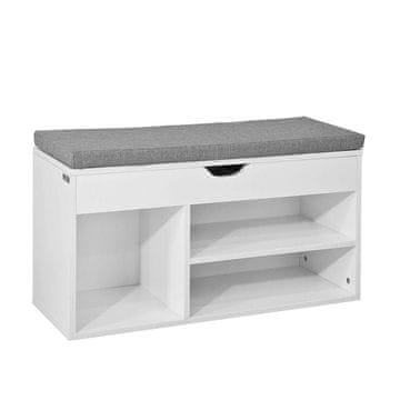 SoBuy Klop za čevlje, 80x30x46 cm, siva
