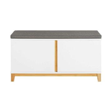 SoBuy Klopa za čevlje, 90x34x46 cm, s prostorom za shranjevanje