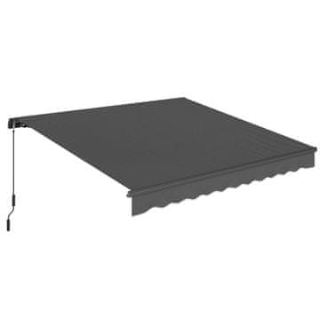Homestar Zložljiva senčnica 350x300 cm temno siva