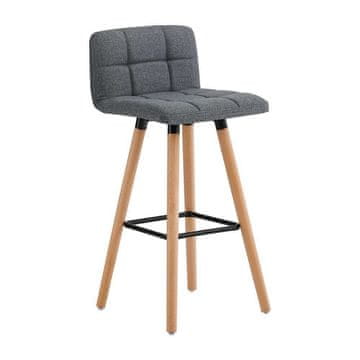 SoBuy Barski stol, 67x41 cm, siva
