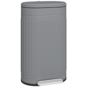 Homestar Koš za smeti 30L s pedalom 36,5x31,2x60,8 cm sivi