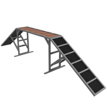 Homestar Pasja agility rampa 325x55x69 cm siva