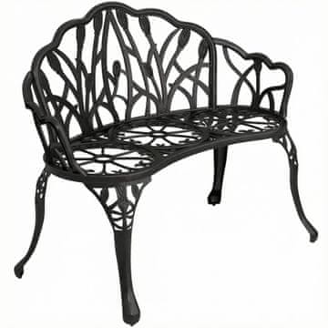 Homestar Vrtna klop za 2 osebi, 99x57x78 cm, črna