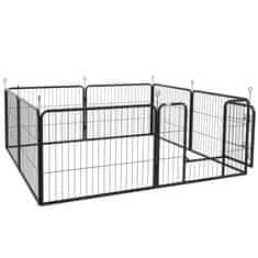 Homestar Otroška ograja za pse 8 panelov 80x60 cm črna