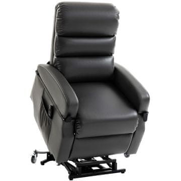 Homestar Električni naslanjač z dvigalom 78x98x110 cm temno siva