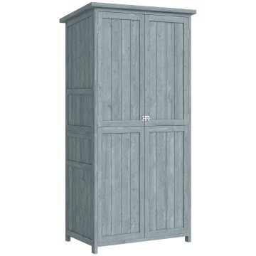 Homestar Vrtna omara 85x54x170 cm siva