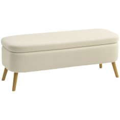 Homestar Shranjevalna klop 120x42x45 cm bež