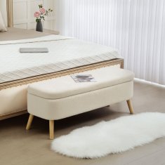 Homestar Shranjevalna klop 120x42x45 cm bež