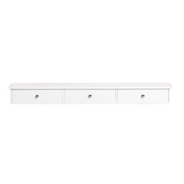SoBuy Stenska polica, 93x15x10 cm, bela