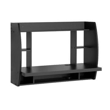 SoBuy Stenska pisalna miza s policami, 79x39 cm