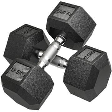 Homestar Set uteži 2x12,5 kg 14,8x14,8x9,9 cm Črna