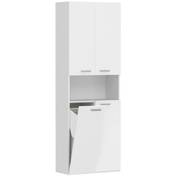 Homestar Kopalniška omarica 60x30x174 cm Bela