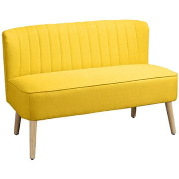 Homestar dvosed kavč 117x56,5x77 cm rumene barve