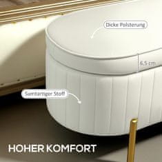 Homestar Shranjevalna klop 108x44x43,5 cm kremno bela