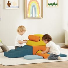Homestar Set mehkih gradnikov 9 kosov 140x80x25 cm večbarvno