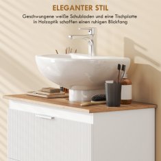 Homestar Kopalniška omarica 80x40x60 cm Bela