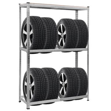 Costway Kovinski regal za 8 pnevmatik do 795 kg