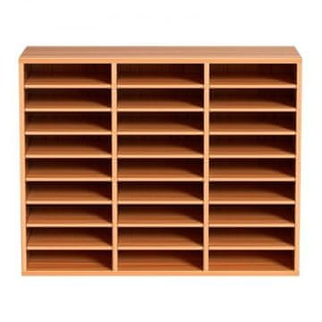 VEVOR Organizator za literaturo KLFC-15 800x305x630 mm Hrast