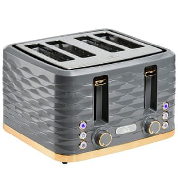 Homestar Toster za 4 rezine 29,2x27,5x18,9 cm Siva