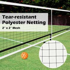 Costway Prenosni komplet za mrežo za pickleball, 22 čevljev, z nosilno torbo