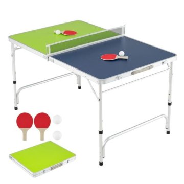 Costway Prenosna miza za namizni tenis 120x76 cm zložljiva z mrežo