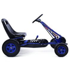 Costway Otroški poganjalec pedalni gokart dirkalnik 4 kolesa modra