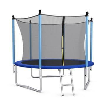 Costway Zunanji trampolin 10FT z zaščitno mrežo in lestev