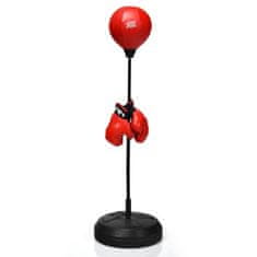 Costway Komplet Speed Ball Reflex vreča nastavljive višine 122-154 cm s stojalom in rokavicami