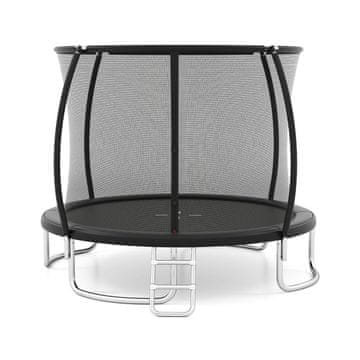 Costway Zunanji trampolin 10FT s varnostno zaščitno mrežo, črn