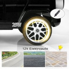 Costway Električno otroško vozilo s glasbo in žarometi za otroke od 3 let, črno