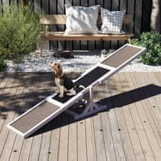 Costway Lesena gugalnica za agility za pse, bela