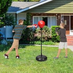 Costway Komplet Speed Ball Reflex vreča nastavljive višine 122-154 cm s stojalom in rokavicami