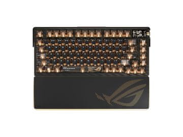 ASUS Tipkovnica ASUS ROG Azoth Extreme Edition 20, NX Snow, PBT, OLED, RGB, USB, US