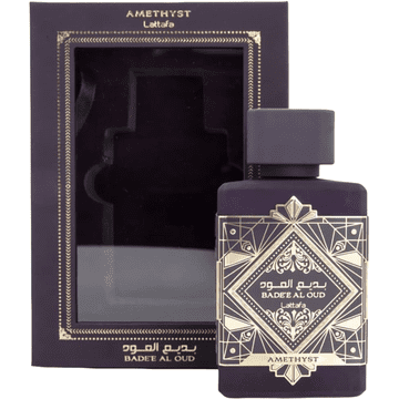 Bade'e Al Oud Amethyst Parfumska voda Unisex 100 ml, Orientalska Lesna Dišava, Za Ženske in Moške, Zimska, Z Začimbami in Oudom, Dolgotrajna, Luksuzna Steklenička, Ideja za Darilo