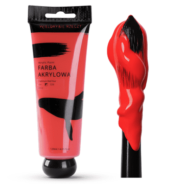 UMETNIŠKA AKRILNA BARVA CADIUM RED 120 ml WHALE THINGS V TUBI
