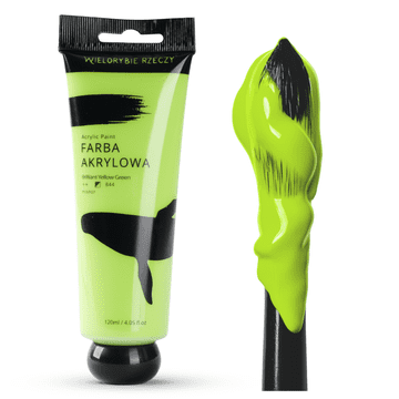 RUMENA ZELENA UMETNIŠKA AKRILNA BARVA 120 ml WHALE THINGS V TUBI
