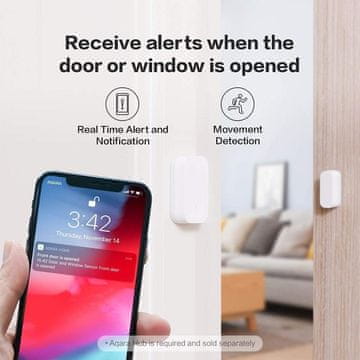 AQARA senzor za vrata in okna T1 (DW-S03D) Zigbee 3.0
