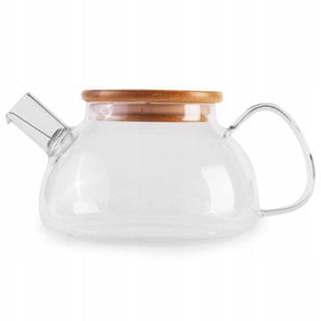 STEKLENI VRČ čajnik s cedilom in infuzerjem 750 ml