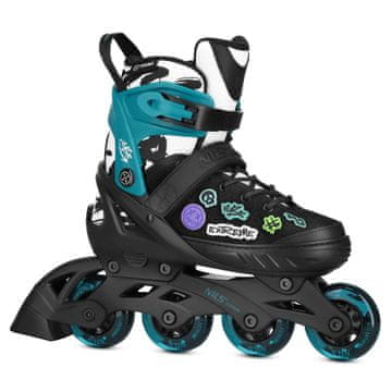 Northix Rolerji turkizni velikost M 37 40 ležaji ABEC 5