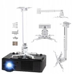 ZENWIRE 4-v-1 nosilec za projektor, stropni/stenski, do 25 kg