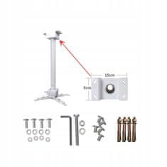 ZENWIRE 4-v-1 nosilec za projektor, stropni/stenski, do 25 kg