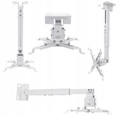 ZENWIRE 4-v-1 nosilec za projektor, stropni/stenski, do 25 kg
