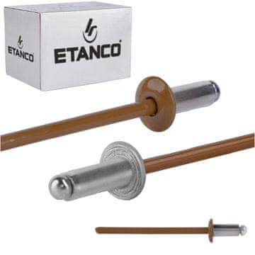 Aluminijaste odprte zakovice 3,2x6 mm RAL 8003