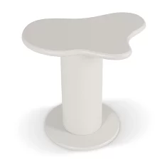 BE PASCAL Klubska mizica 60 cm bela moderna